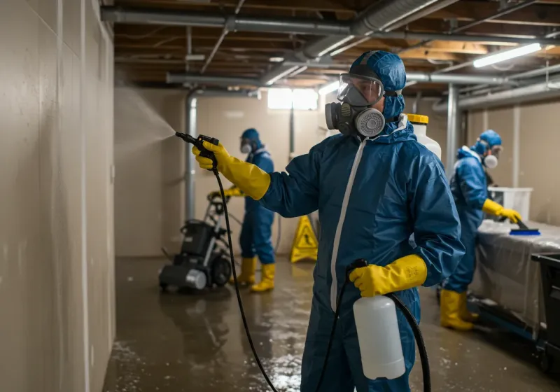Basement Sanitization and Antimicrobial Treatment process in Lihue, HI